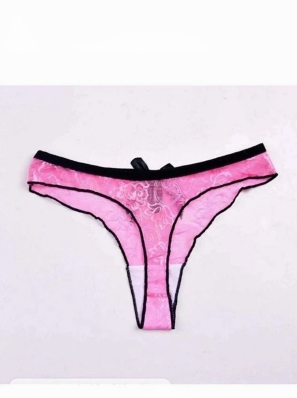 5 piece Sheer
Breathable Low-Rise thong panty 
Neon Multicolors size small